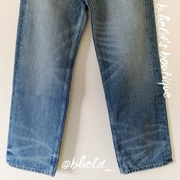 B Sides Jeans Plein Relaxed Straight Jean in Brit Vintage Denim Size 25 New NWT - Picture 4 of 17